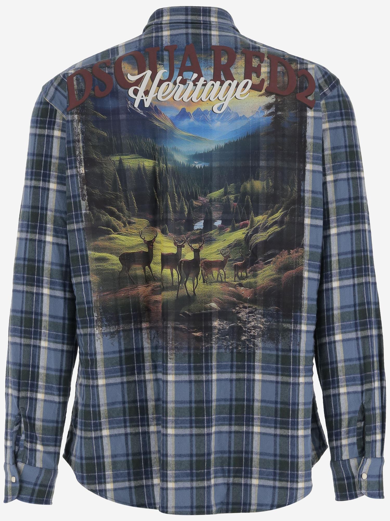 CAMICIA CANADIAN VINTAGE IN COTONE S74DM0948 D35296001F DSQUARED2 