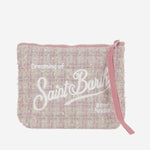 POCHETTE ALINE TWEED CON LOGO ALI0027 00267I MC2 SAINT BARTH 