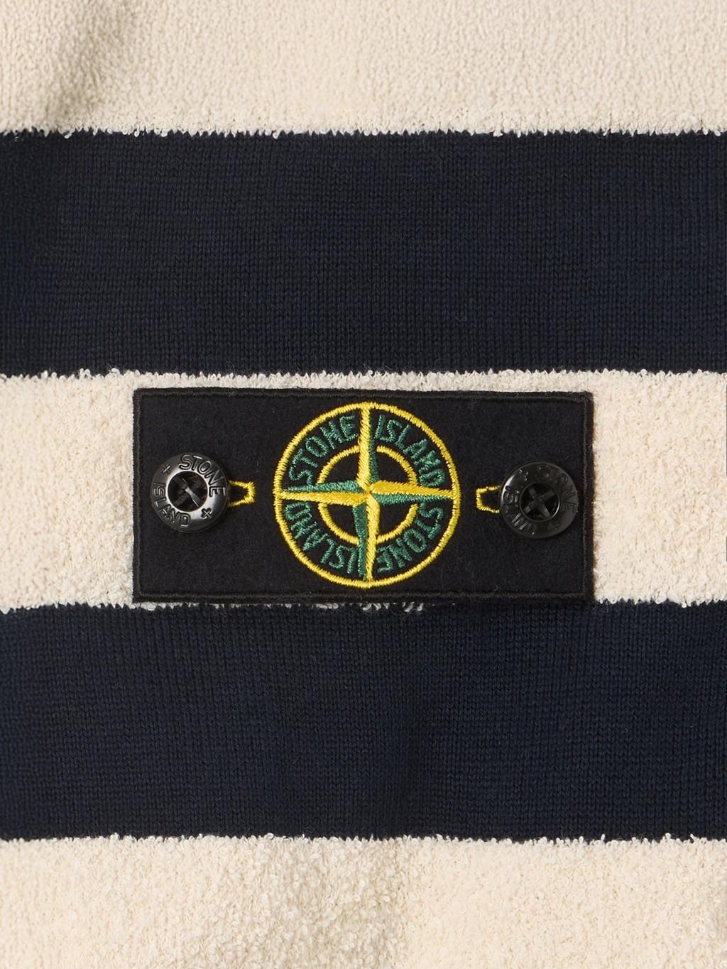 MAGLIONE IN MISTO COTONE A RIGHE 5100011 S0M11V0028 STONE ISLAND KIDS 