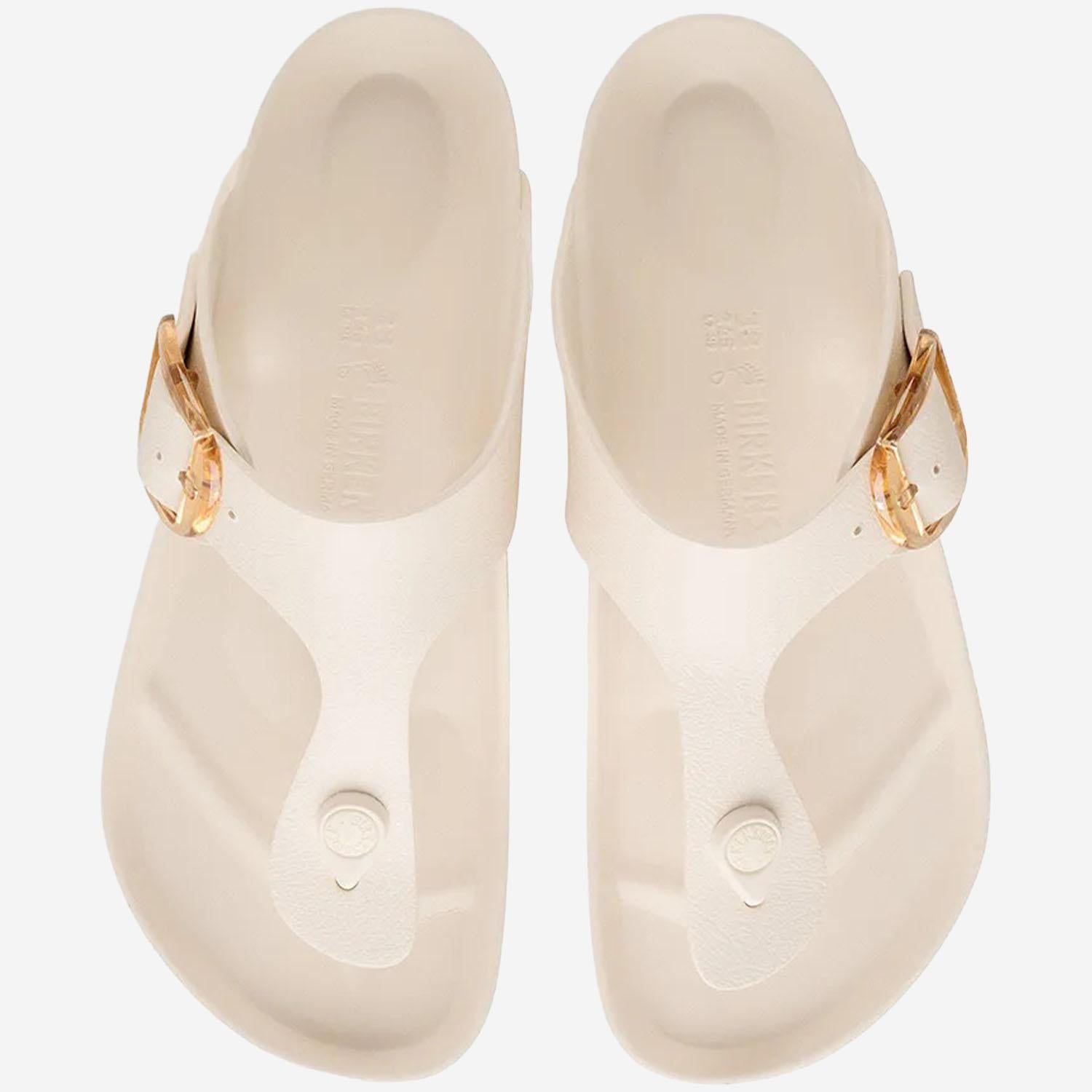 MULES GIZEH BIG BUCKLE 1031366 EGGSHELL BIRKENSTOCK 