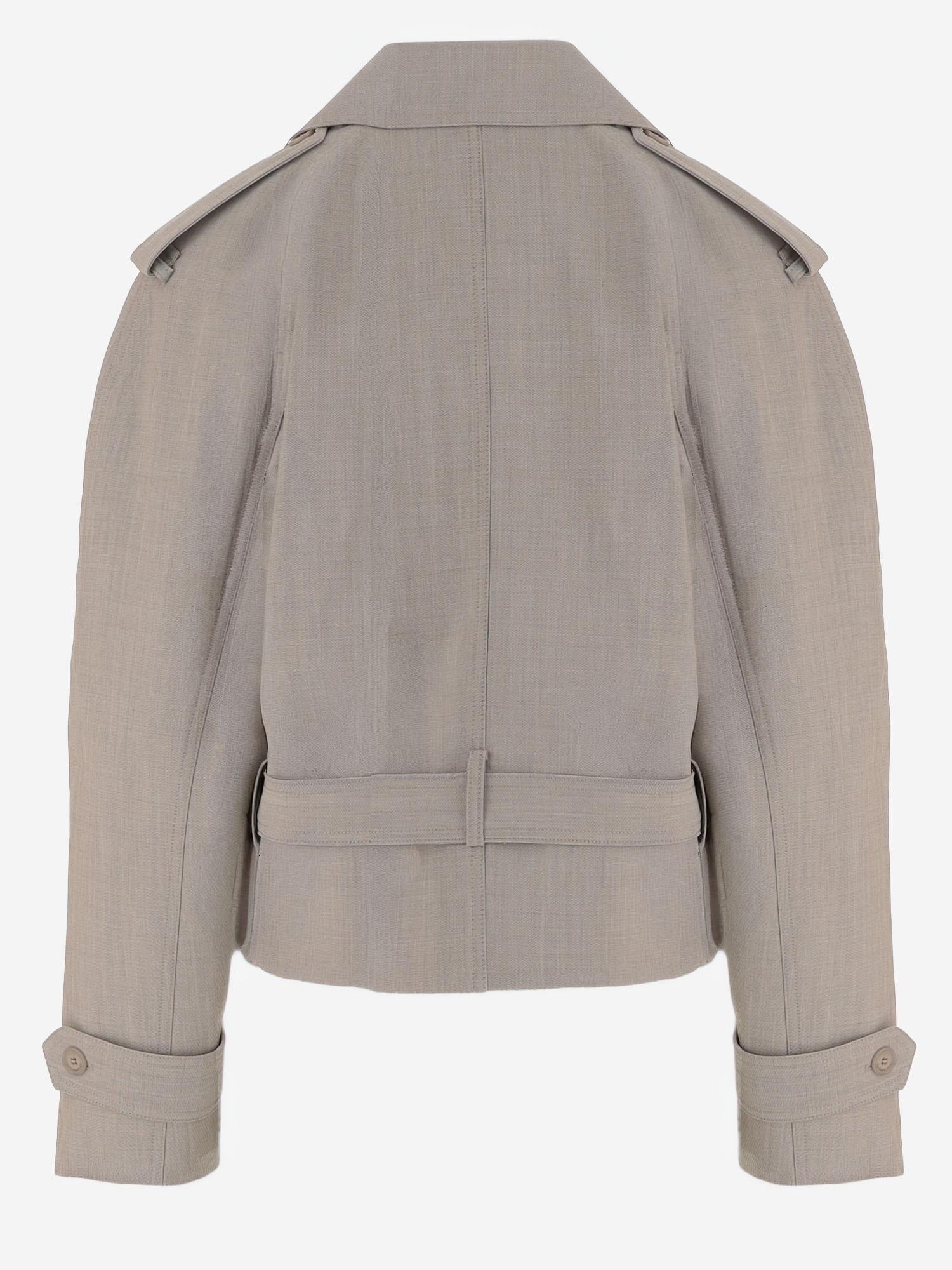 CAPPOTTO CORTO IN LANA CON CINTURA IN VITA TRFS22021 276 THE FRANKIE SHOP 