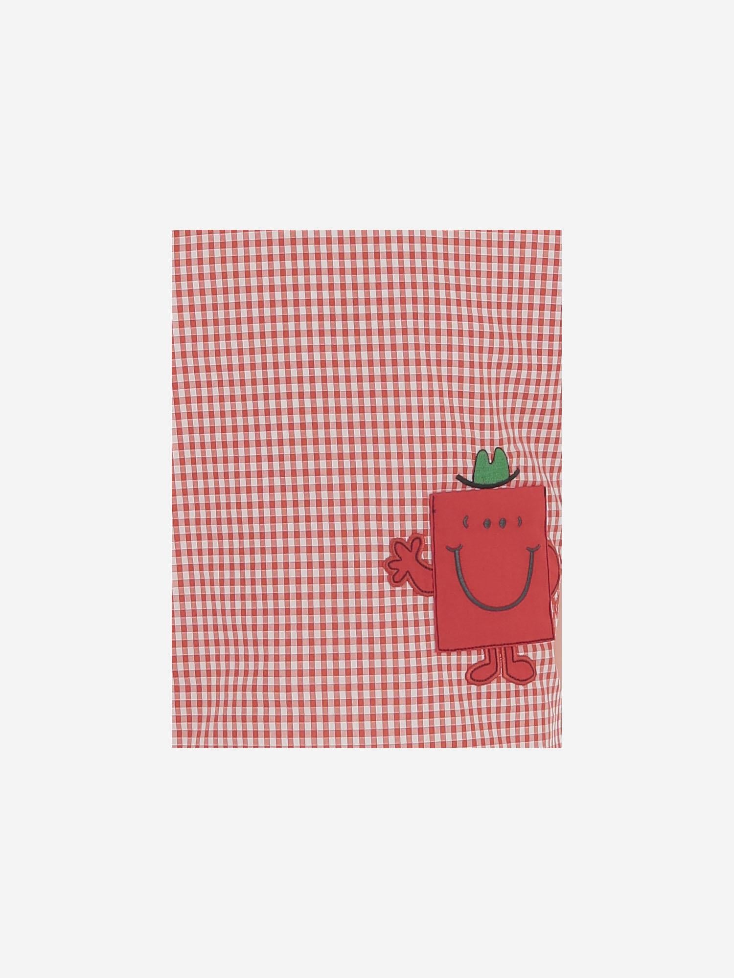 T-SHIRT IN COTONE CON MOTIVO A QUADRI 848696 XWA7X6312 GUCCI KIDS 