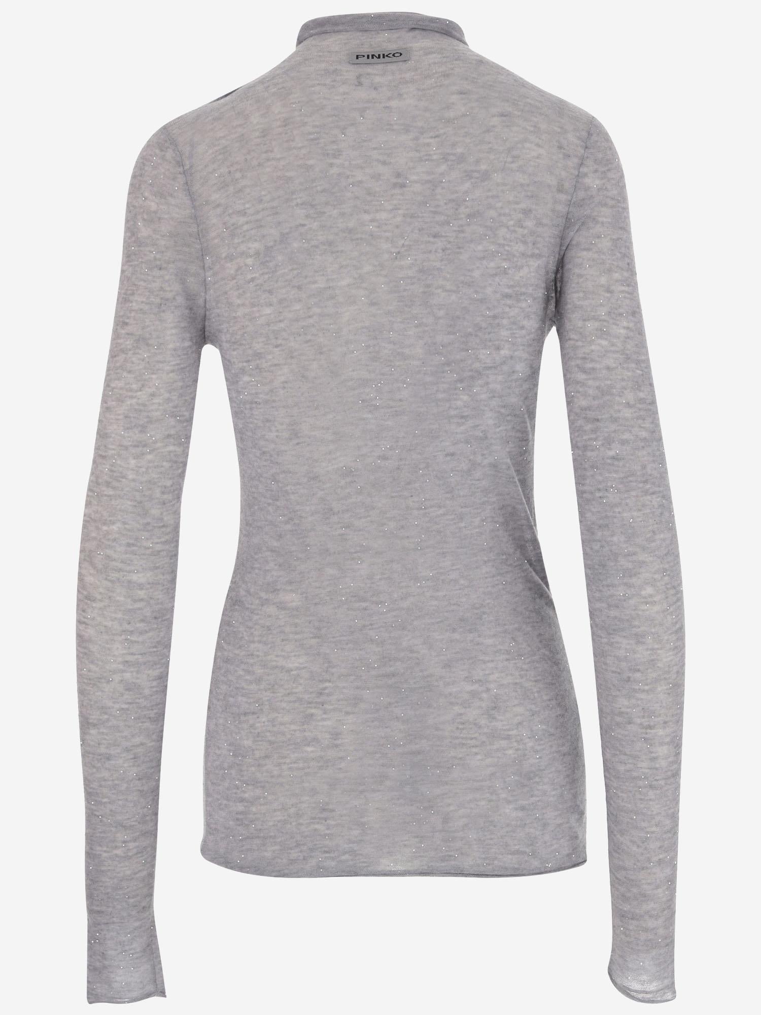 MAGLIA IN LANA SEMI TRASPARENTE 105821 A2PMI42 PINKO 
