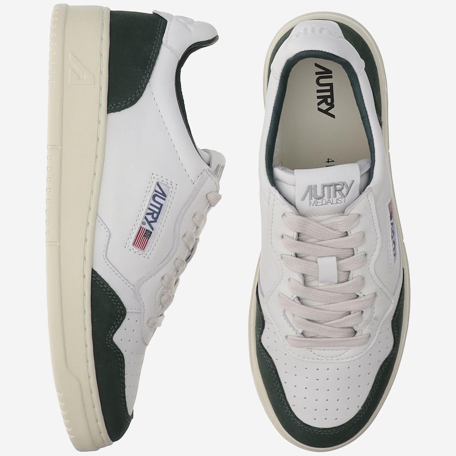 SNEAKERS LOW MEDALIST IN PELLE AULMGS42 WHTBOTTLE AUTRY 