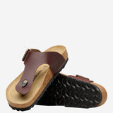 SANDALI GIZEH IN PELLE 1031400 WOODROAST BIRKENSTOCK 