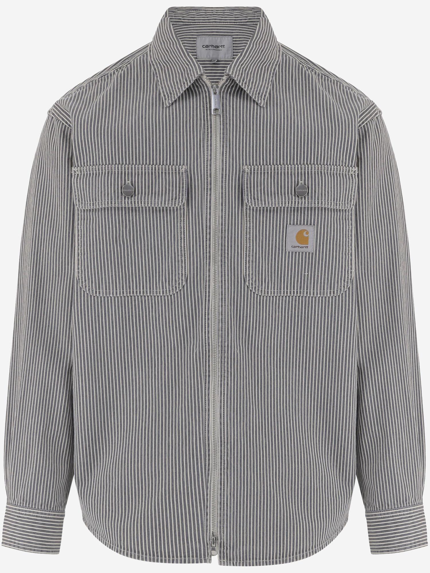 Camicia in cotone con patch logo I036495 3OK06 CARHARTT WIP 