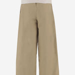PANTALONI IN COTONE CON VITA ELASTICIZZATA WTR73 FAC050085 DARKPARK 