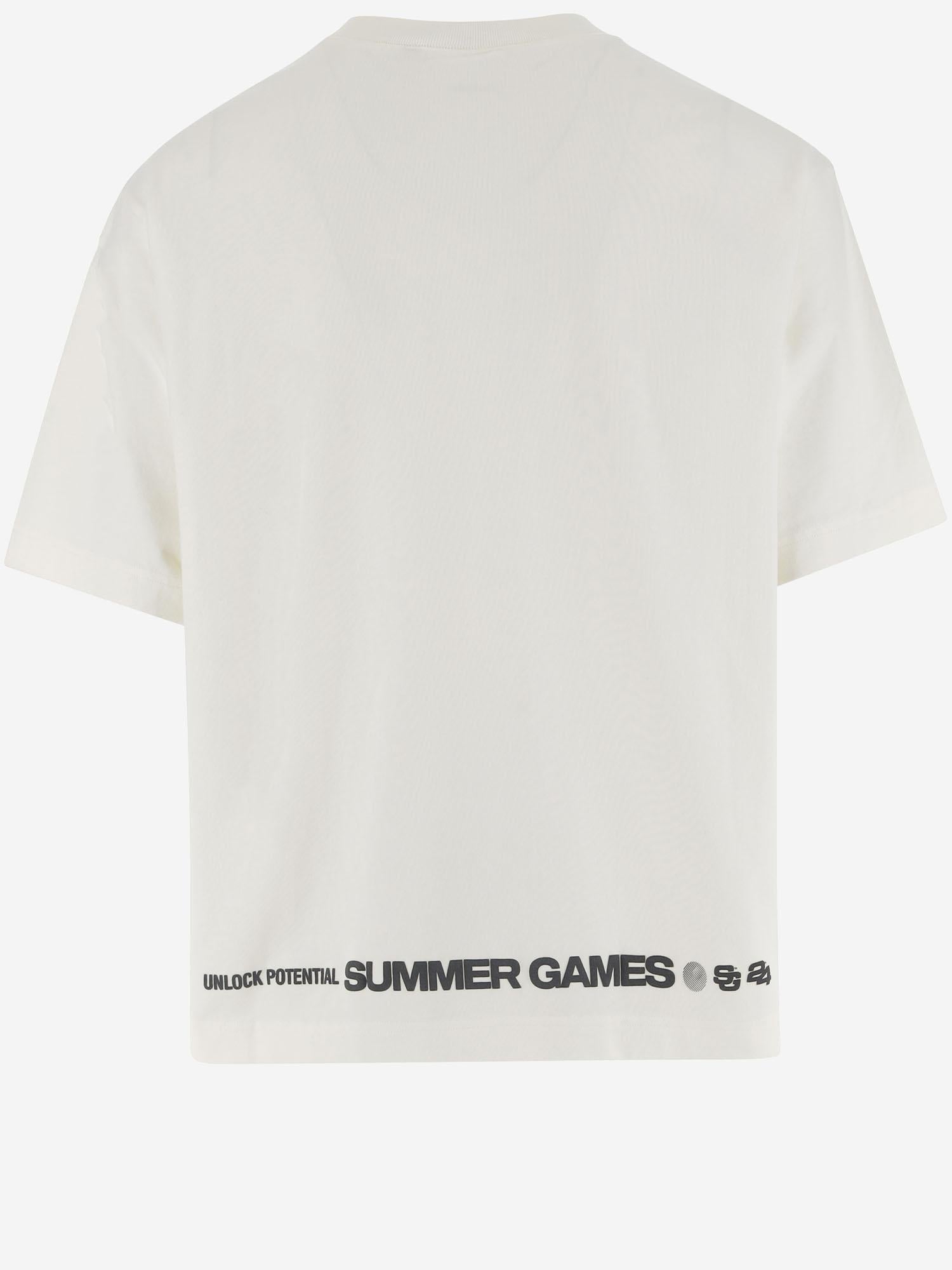 T-SHIRT IN COTONE CON LOGO SG2510101 ORGANICCOTTON SUMMER GAMES 