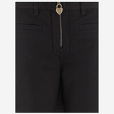 PANTALONI IN COTONE CON ZIP FRONTALE CH25WDP72150 001 CHLOE 