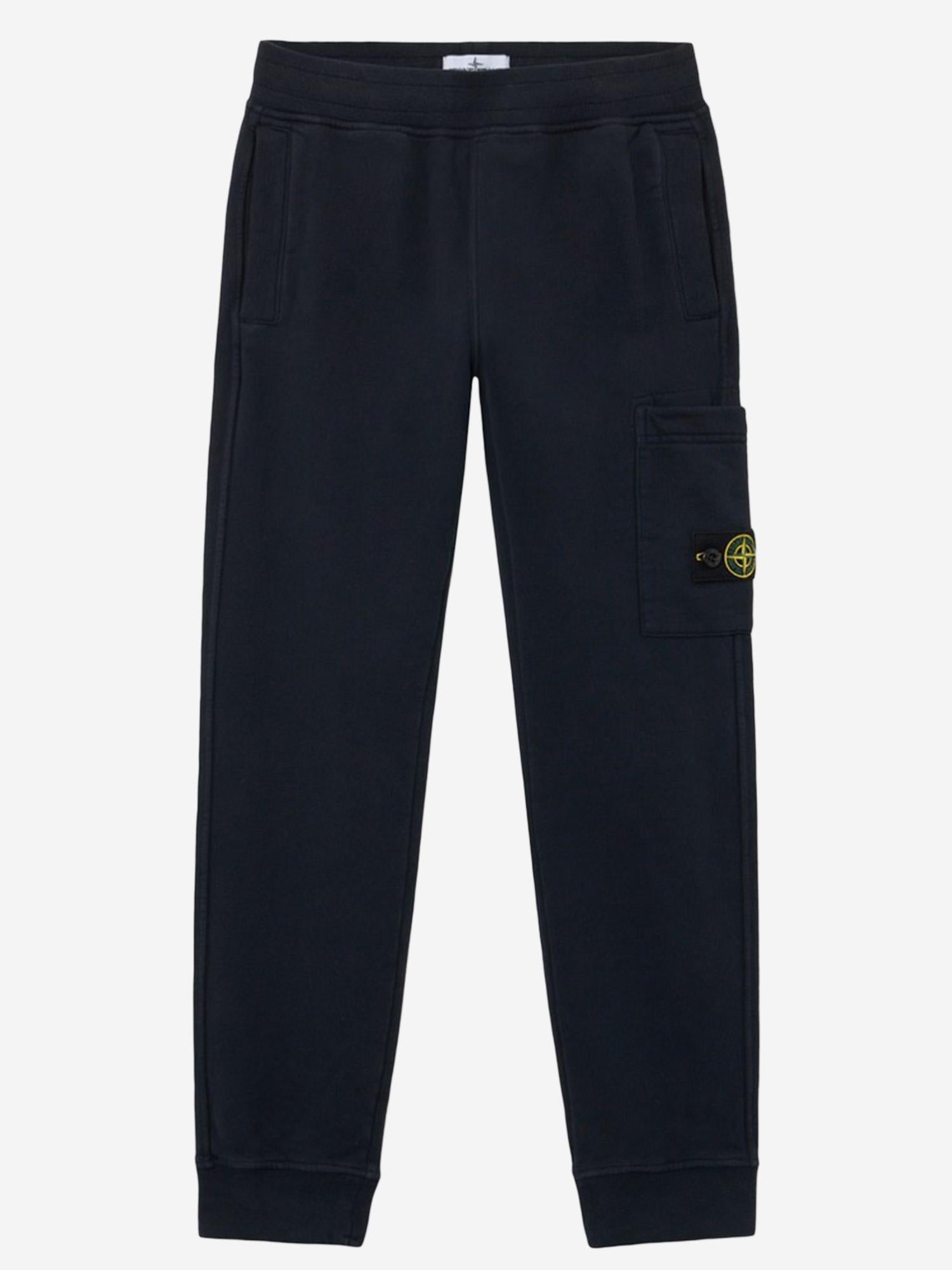 PANTALONI JOGGER IN COTONE CON LOGO 6200003 S0040V0020 STONE ISLAND KIDS 