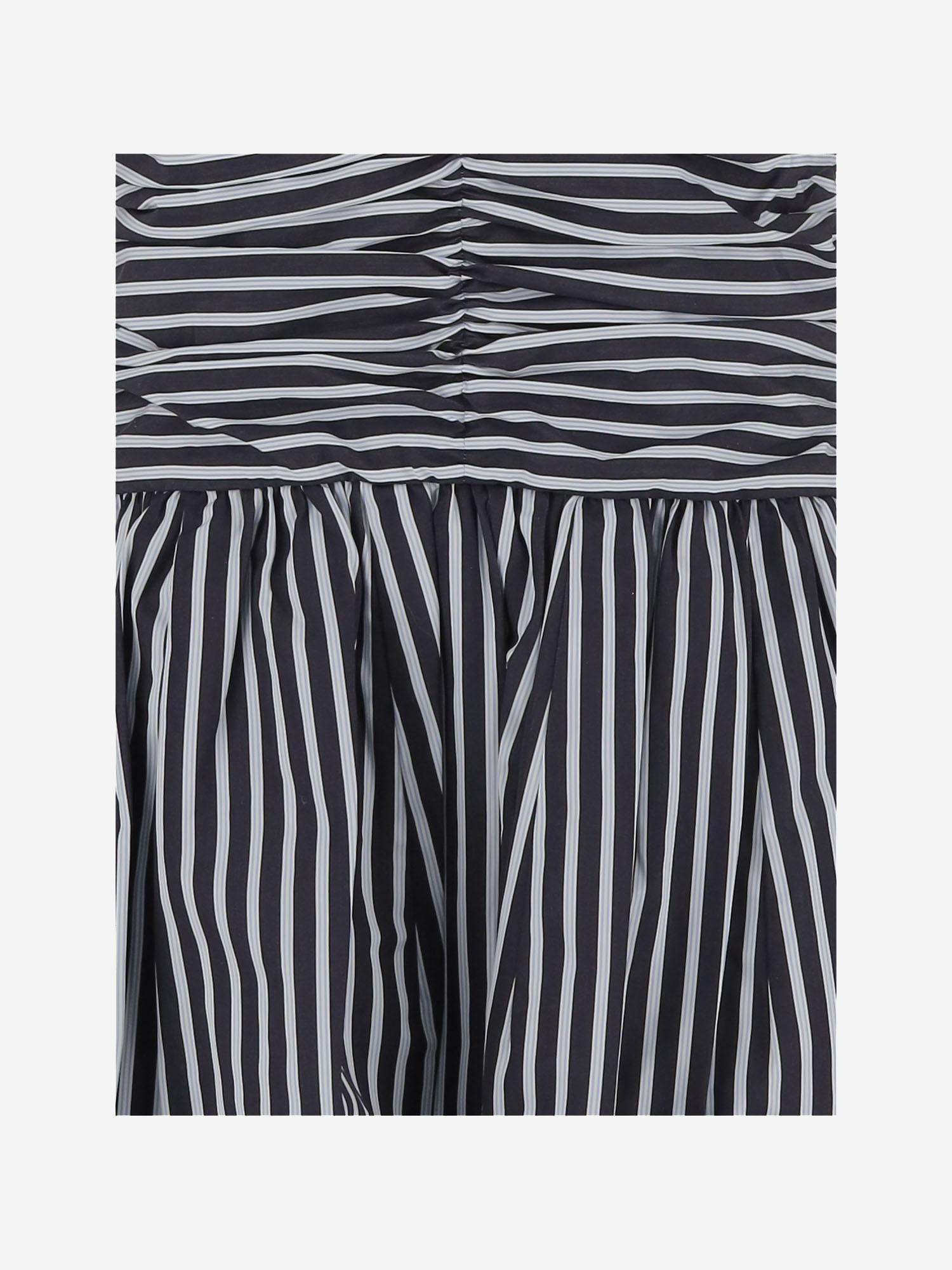 Mini abito con schiena aperta in popeline di cotone DR1760190 5066 PATOU 