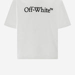 T-SHIRT IN COTONE CON LOGO OMAA120C99JER008 0110 OFF-WHITE 