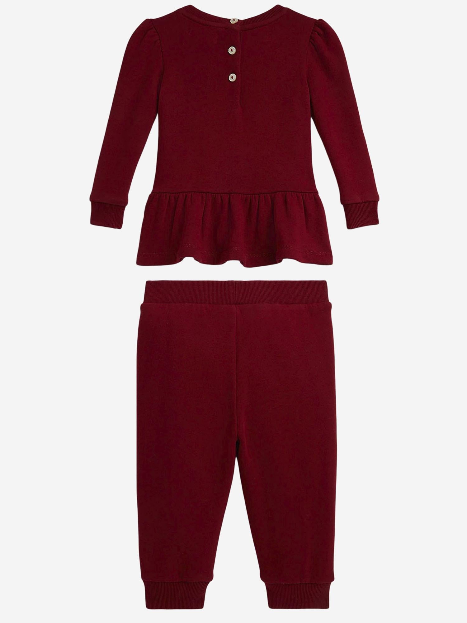 SET TUTA IN MISTO COTNE CON POLO BEAR 310981193 001 POLO RALPH LAUREN KIDS 