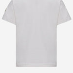 T-shirt in cotone con logo 8C0002589AFV 034 MONCLER ENFANTS 