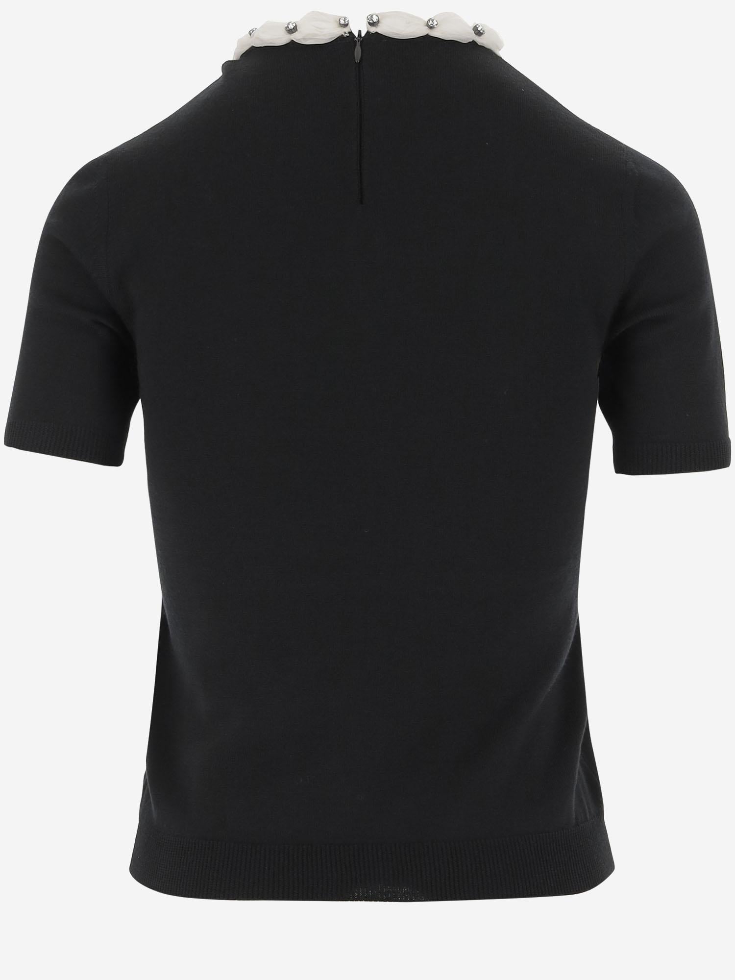 Maglia in lana con dettaglio gioiello 7B3KC66B 9ED0NO VALENTINO 