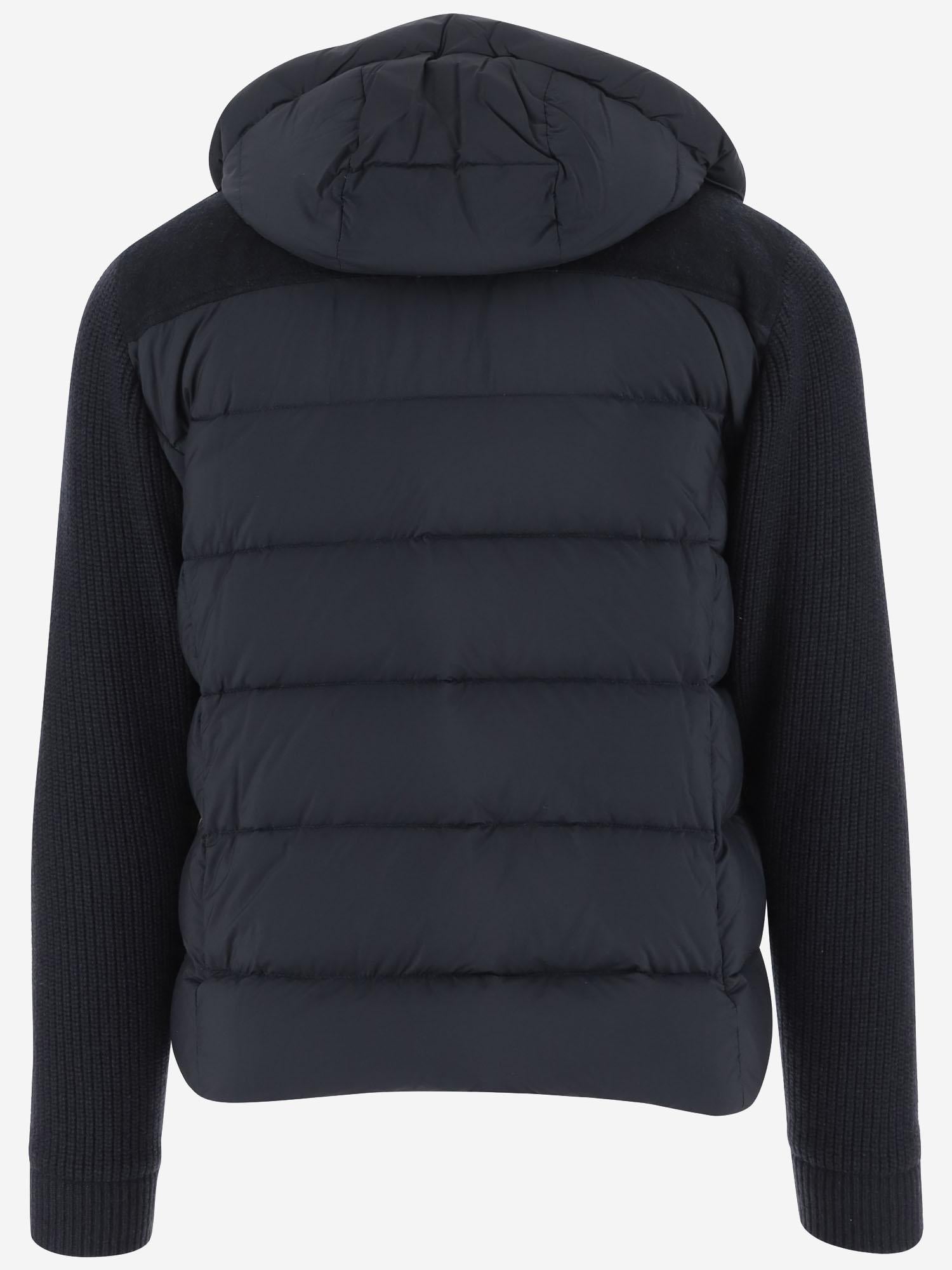 PIUMINO imbottito con maniche in misto cashmere MOUGI101201 V1980 MOORER 