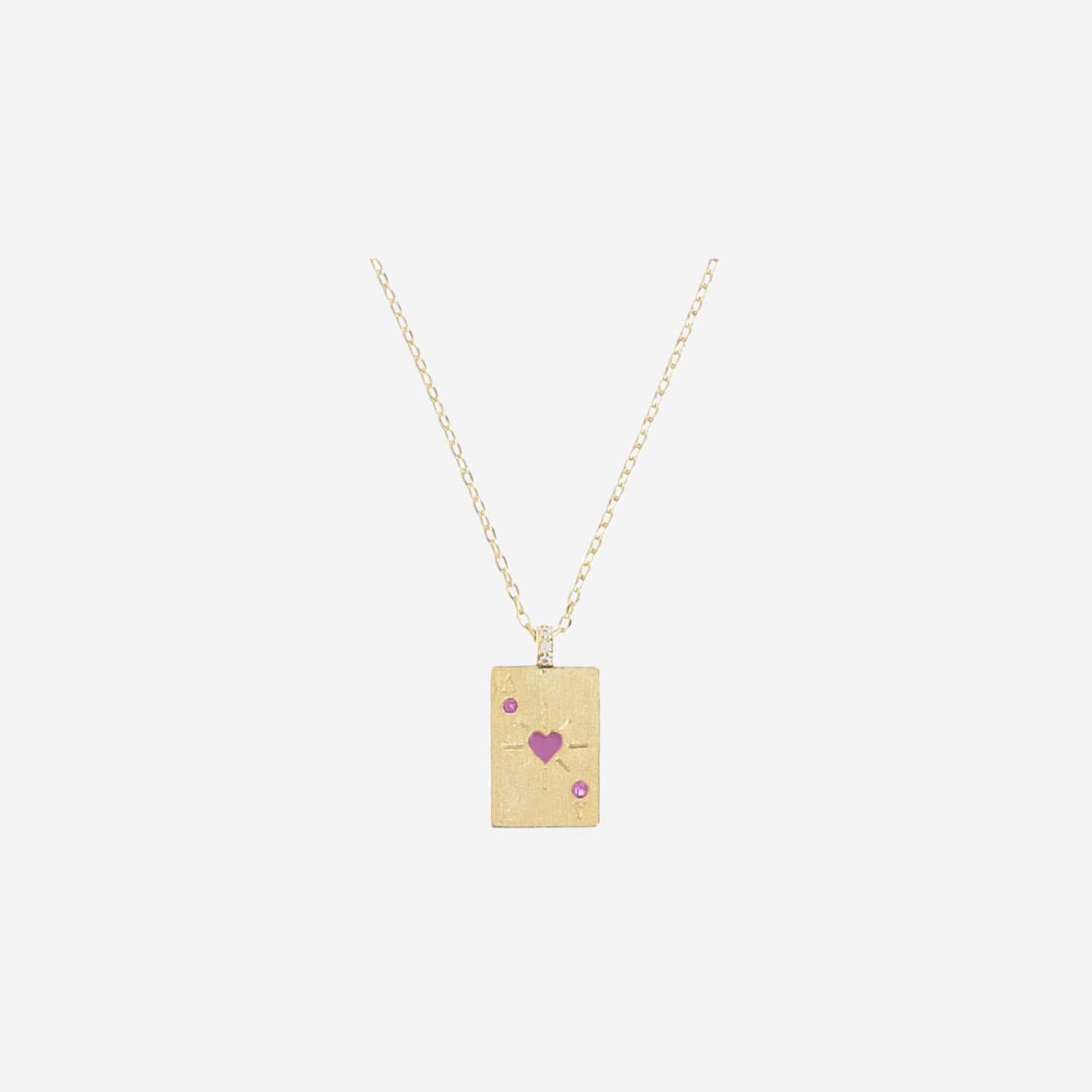COLLANA ACE OF HEART CO384 ORO MYA BAY 