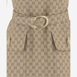 ABITO CON MOTIVO GG E CINTURA 864360 ZAUSC2061 GUCCI 