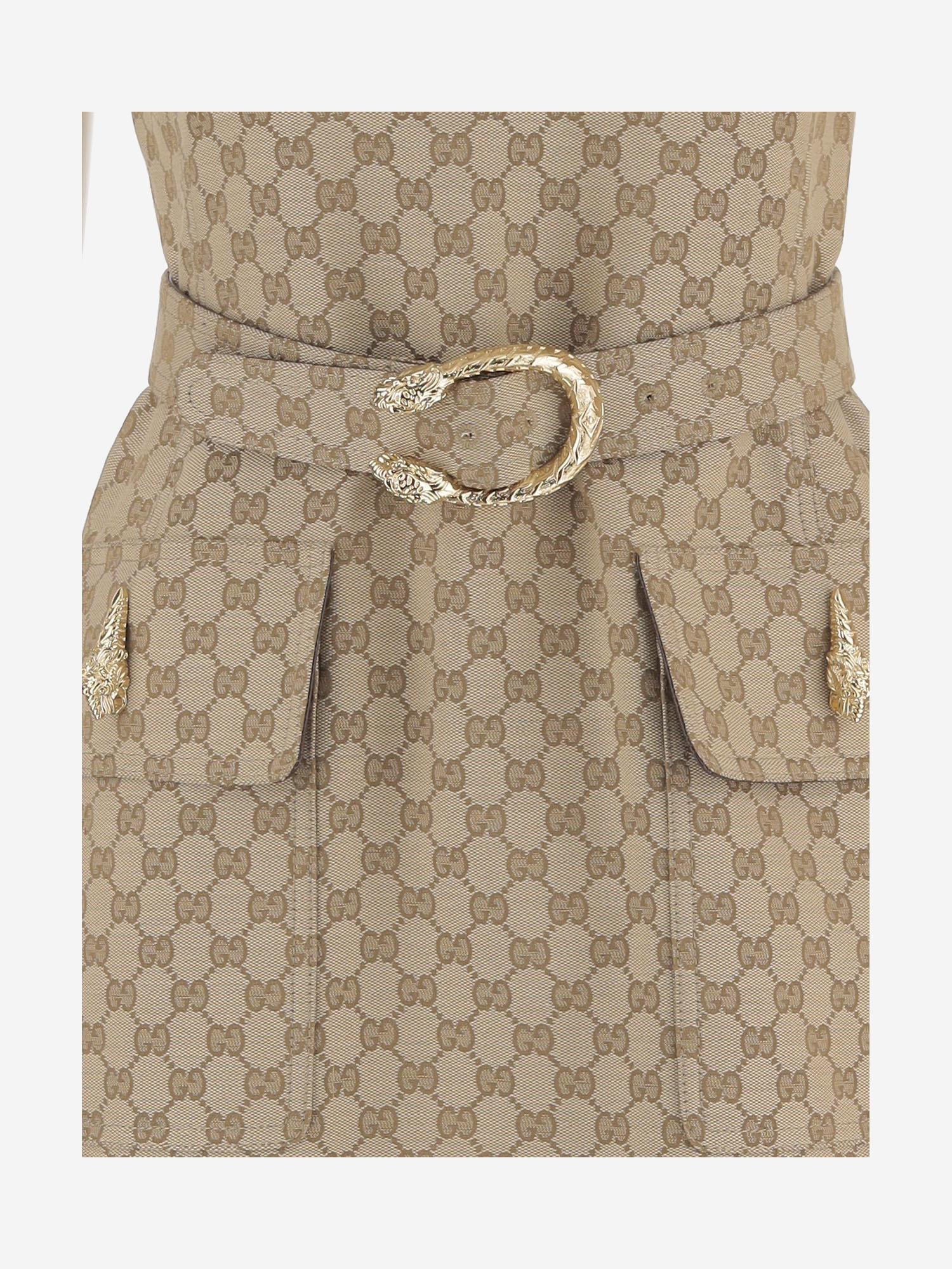 ABITO CON MOTIVO GG E CINTURA 864360 ZAUSC2061 GUCCI 