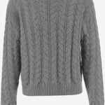 Maglione in cashmere U115WS CHARCOAL OLIVER LATTUGHI 