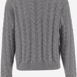 Maglione in cashmere U115WS CHARCOAL OLIVER LATTUGHI 