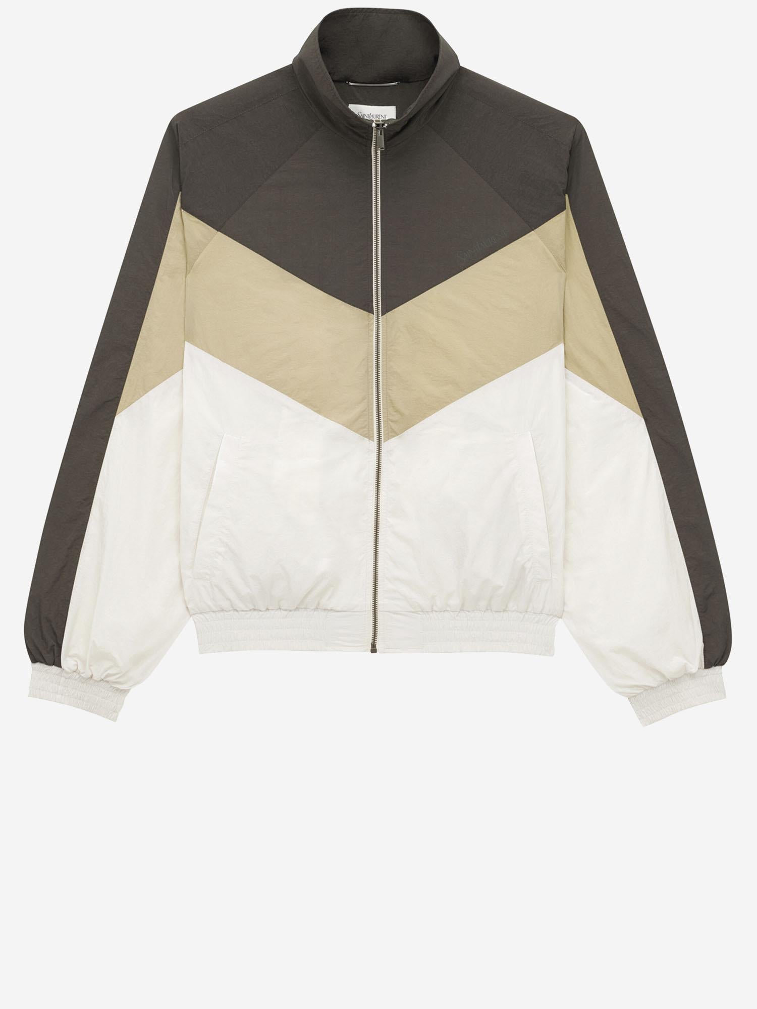GIACCA IN NYLON CON MOTIVO COLOR-BLOCK 820196 YZ9AD2045 SAINT LAURENT 