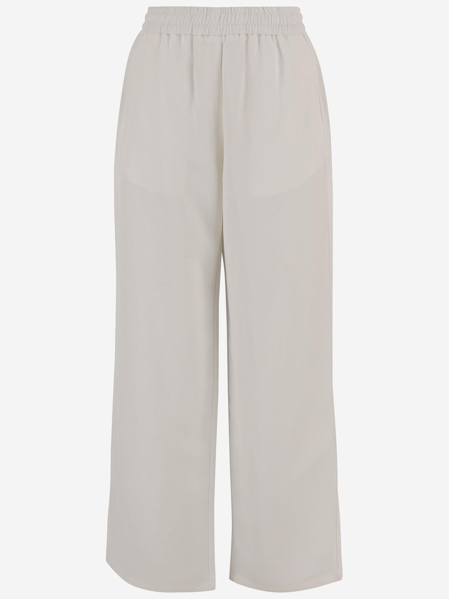PANTALONI IN MISTO LINO CON ELASTICO IN VITA FTR868VI0052 136 AMI 