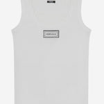 CANOTTA IN COTONE STRETCH CON LOGO 1023210 1A172221W000 VERSACE 