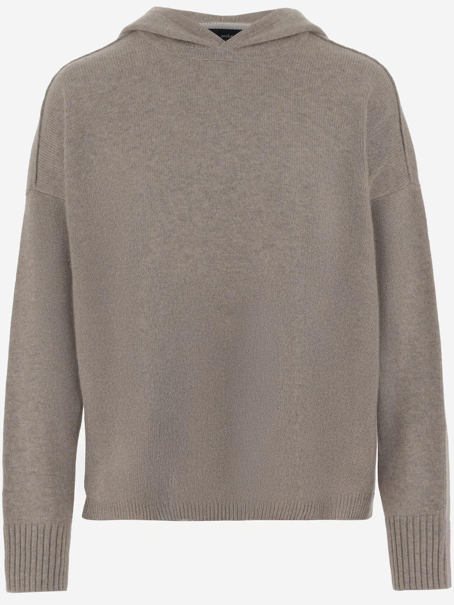 FELPA CON CAPPUCCIO IN CASHMERE KNJP21197 237 ARCH4 