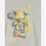 MAGLIA A MANICHE LUNGHE IN COTONE CON STAMPA ORSETTO WDTT324754U GR WE11 DONE 