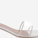 Sandali andreea glass ANDREEAGLASSSLIPPER 45WHITETRANSPARENT AMINA MUADDI 