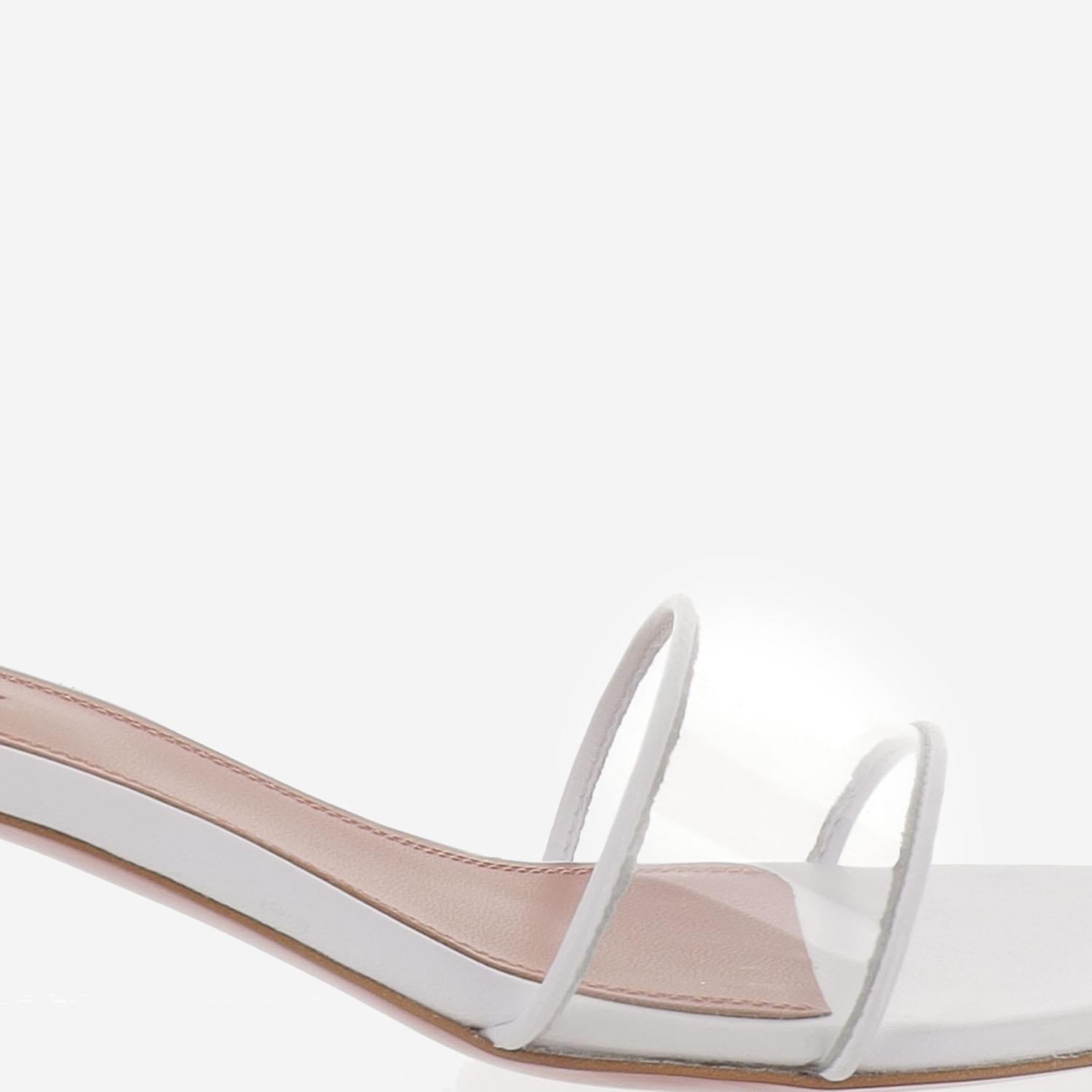 Sandali andreea glass ANDREEAGLASSSLIPPER 45WHITETRANSPARENT AMINA MUADDI 
