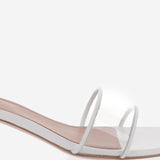 Sandali andreea glass ANDREEAGLASSSLIPPER 45WHITETRANSPARENT AMINA MUADDI 