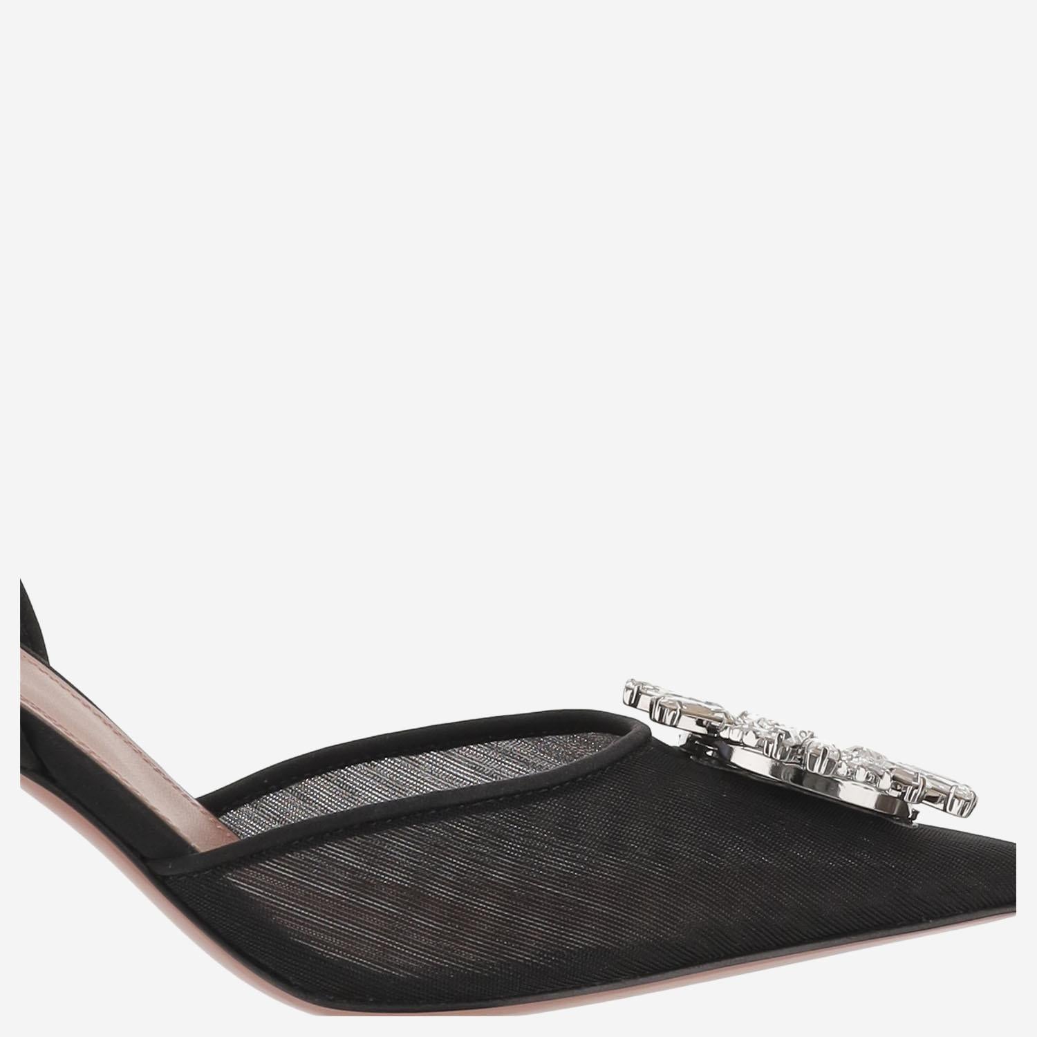 Begum Slingback in mesh BEGUMMESHSLING BLACK AMINA MUADDI 