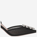 Begum Slingback in mesh BEGUMMESHSLING BLACK AMINA MUADDI 