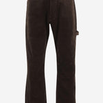 PANTALONI A COSTE IN MISTO COTONE CON DETTAGLI IN PELLE WPP026W25 1 JUNYA WATANABE 