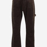 PANTALONI A COSTE IN MISTO COTONE CON DETTAGLI IN PELLE WPP026W25 1 JUNYA WATANABE 