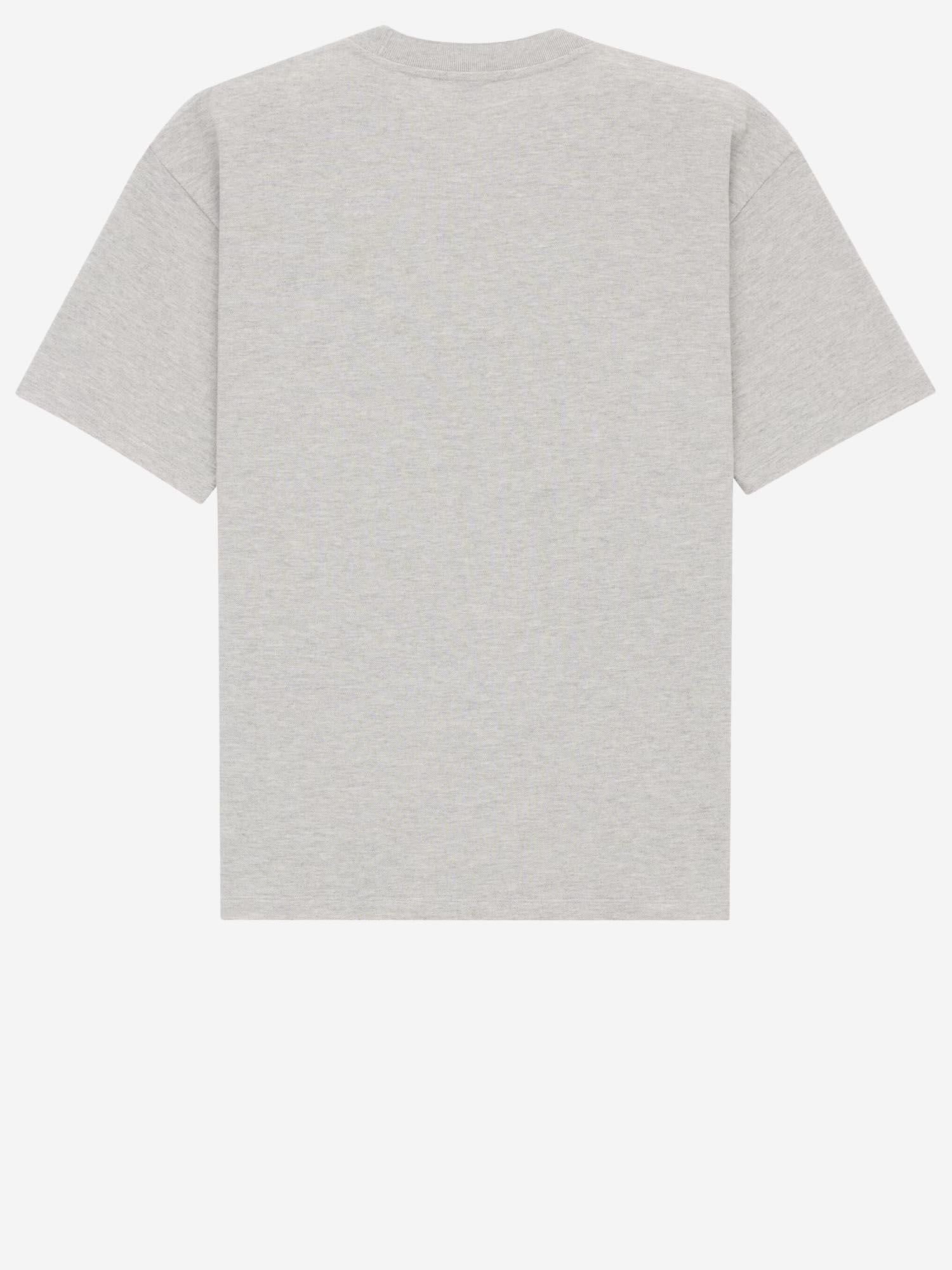 T-SHIRT IN PIQUET DI COTONE CON LOGO 832941 Y37HC1403 SAINT LAURENT 