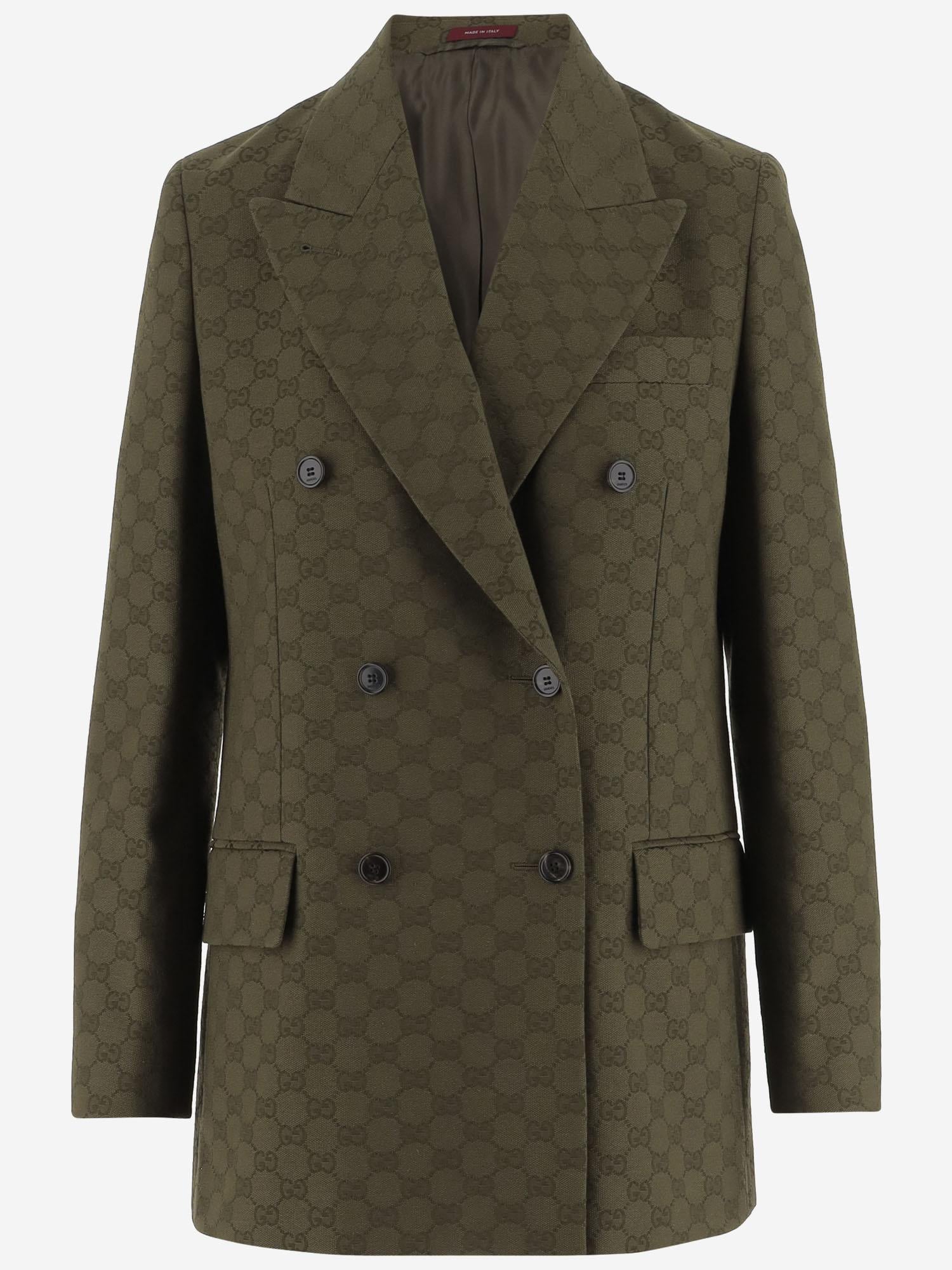 GIACCA DOPPIOPETTO IN TESSUTO GG 831993 Z7AH83602 GUCCI 