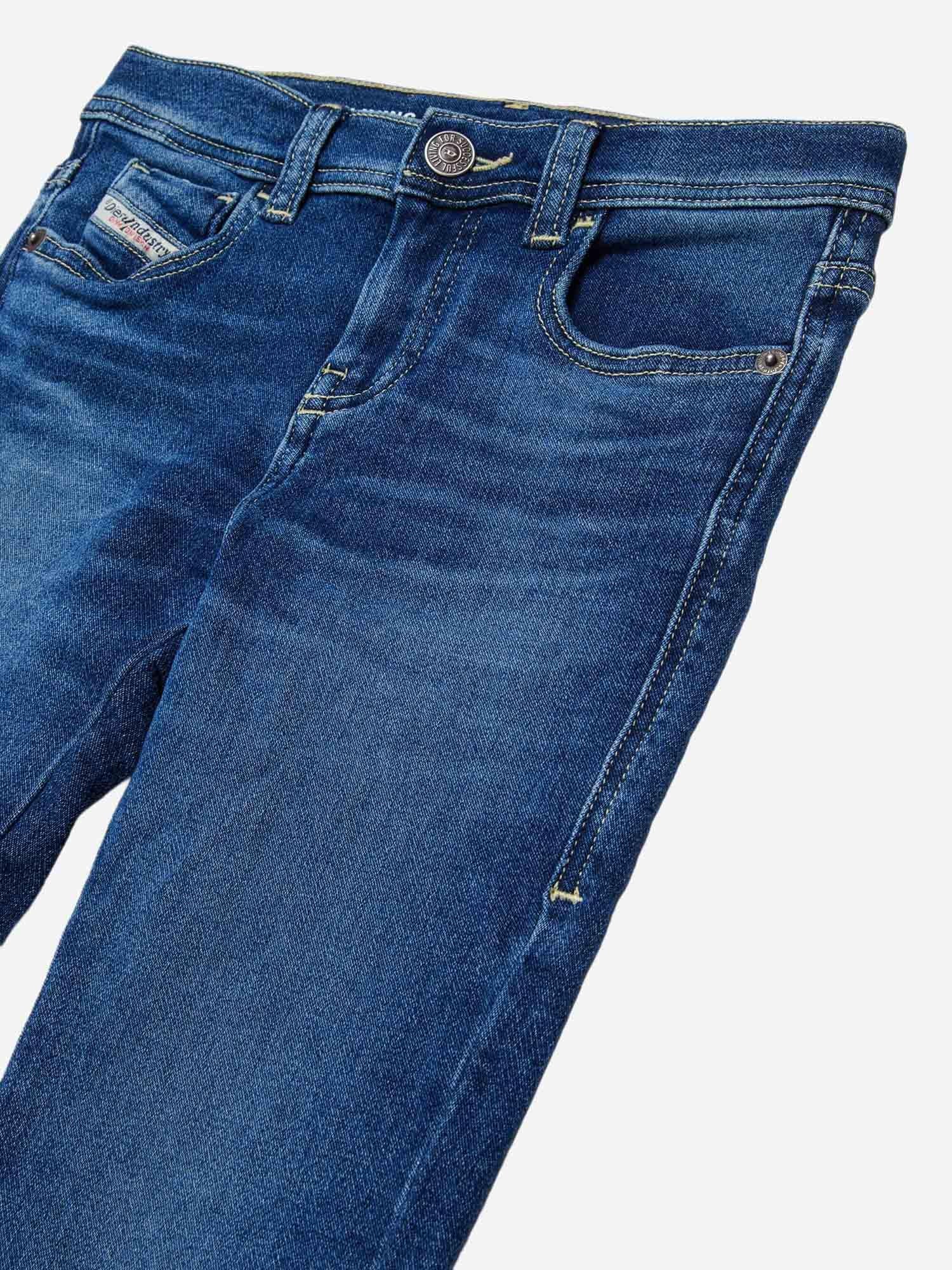 JEANS 2017 SLANDY IN MISTO COTONE STRETCH J01001 KXBR0K01 DIESEL KIDS 