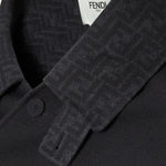 CAPPA FF IN LANA E SETA CON BOTTONI IN MADREPERLA FF6144 A5HDF1FL8 FENDI 