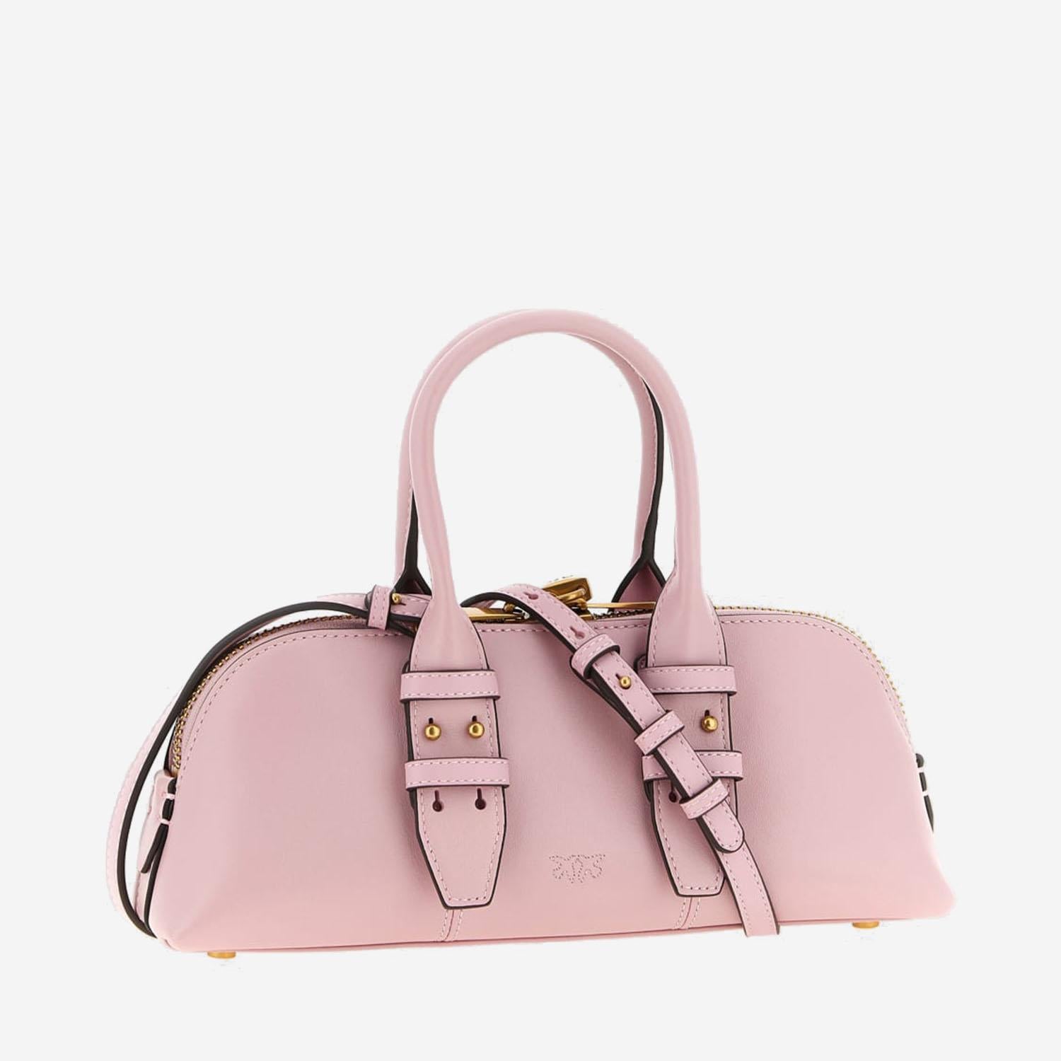 Borsa bowling Escape Horizontal in pelle 105334 A0QOP26Q PINKO 