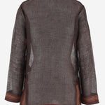 TUNICA IN LINO A RIGHE 180051 209 TORY BURCH 