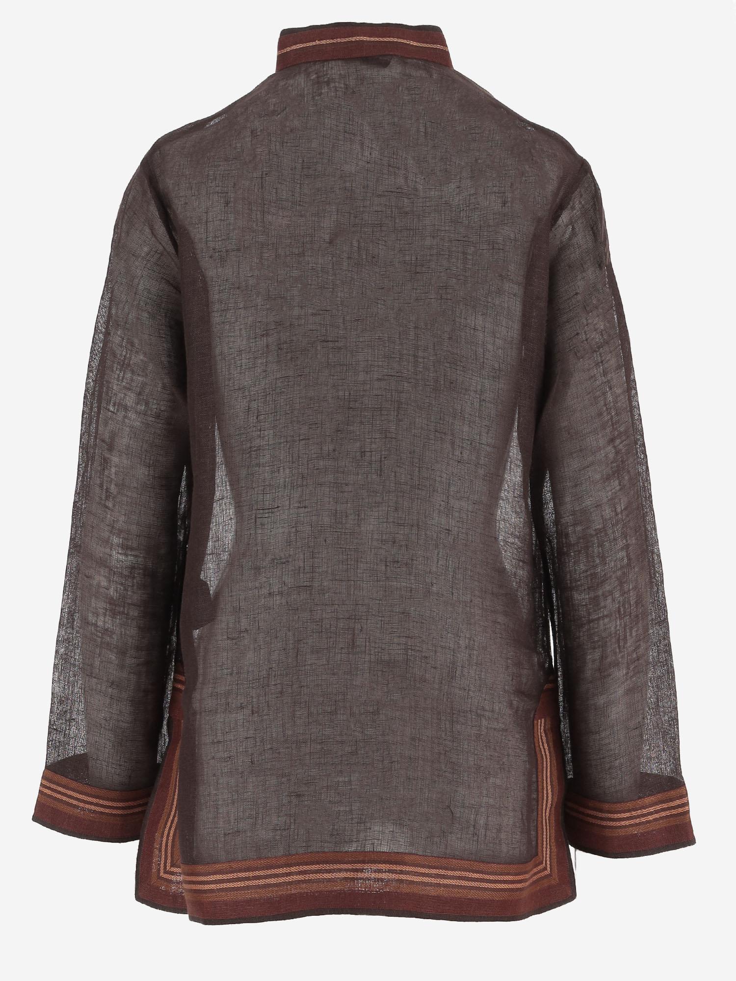 TUNICA IN LINO A RIGHE 180051 209 TORY BURCH 