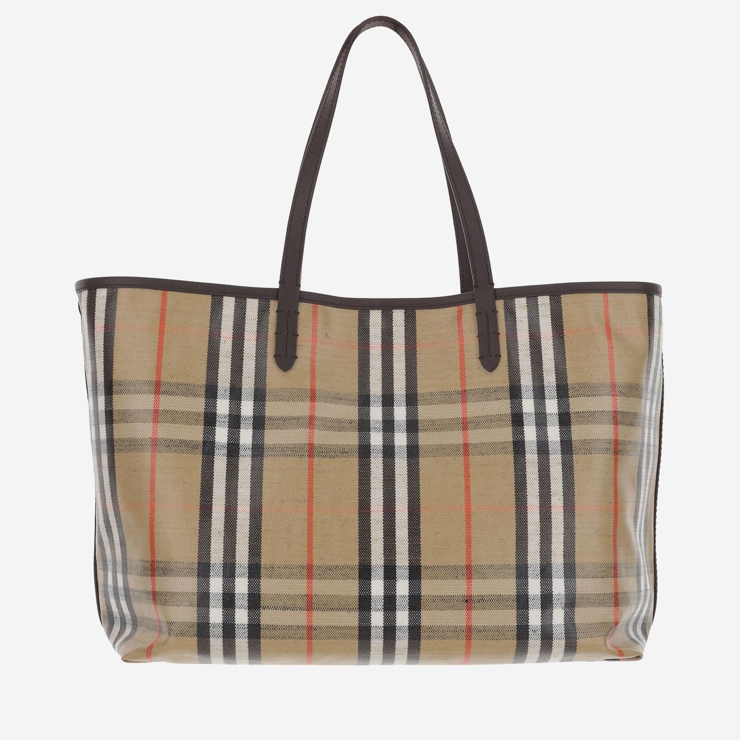 Borsa Tote Highlands media 8112222 SAND BURBERRY 