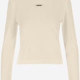 LE T-SHIRT GROS GRAIN MANCHES LONGUES TSW00155AJ00124 130 JACQUEMUS 