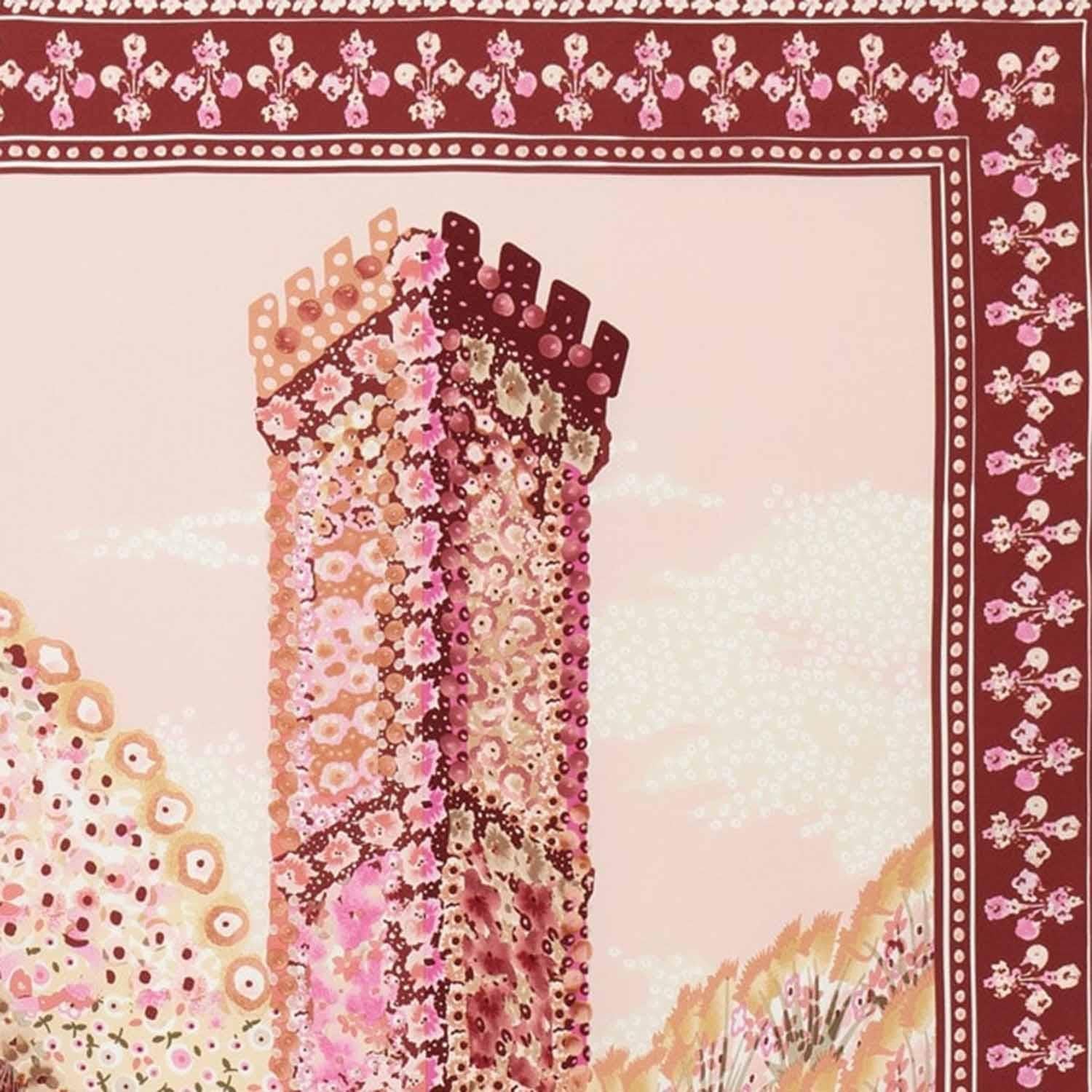 FOULARD IN SETA CON STAMPA PALAZZO 310220 002 SALVATORE FERRAGAMO 