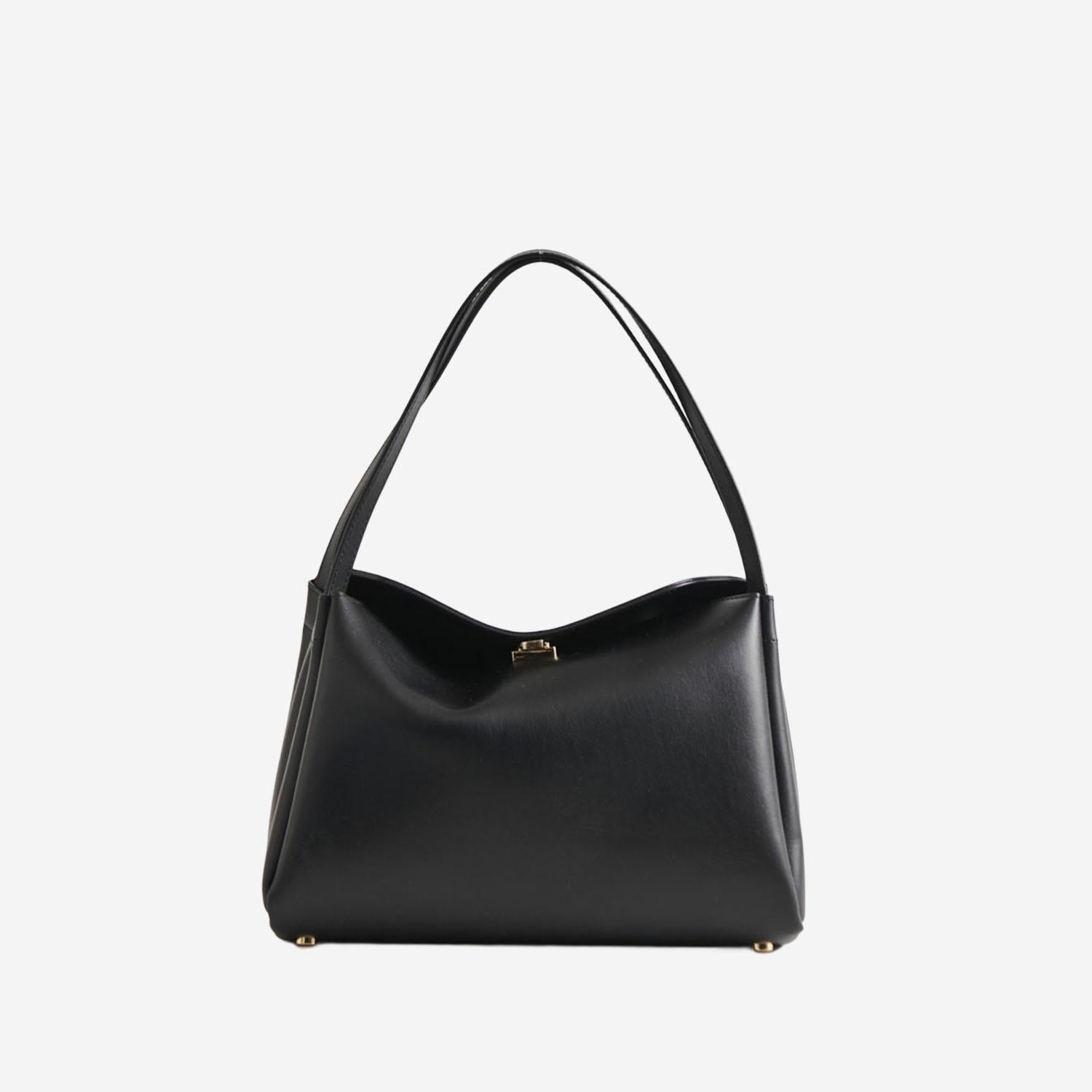 BORSA A SPALLA EUDORA IN TESSUTO VEGANO TMCOEUDN1 BLACK THE MOIRE 