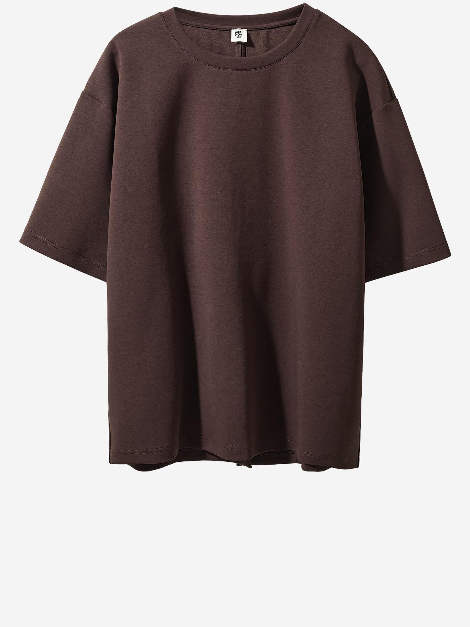 T-SHIRT TG BOW IN MISTO COTONE STRETCH 21721 514 THE.GARMENT 