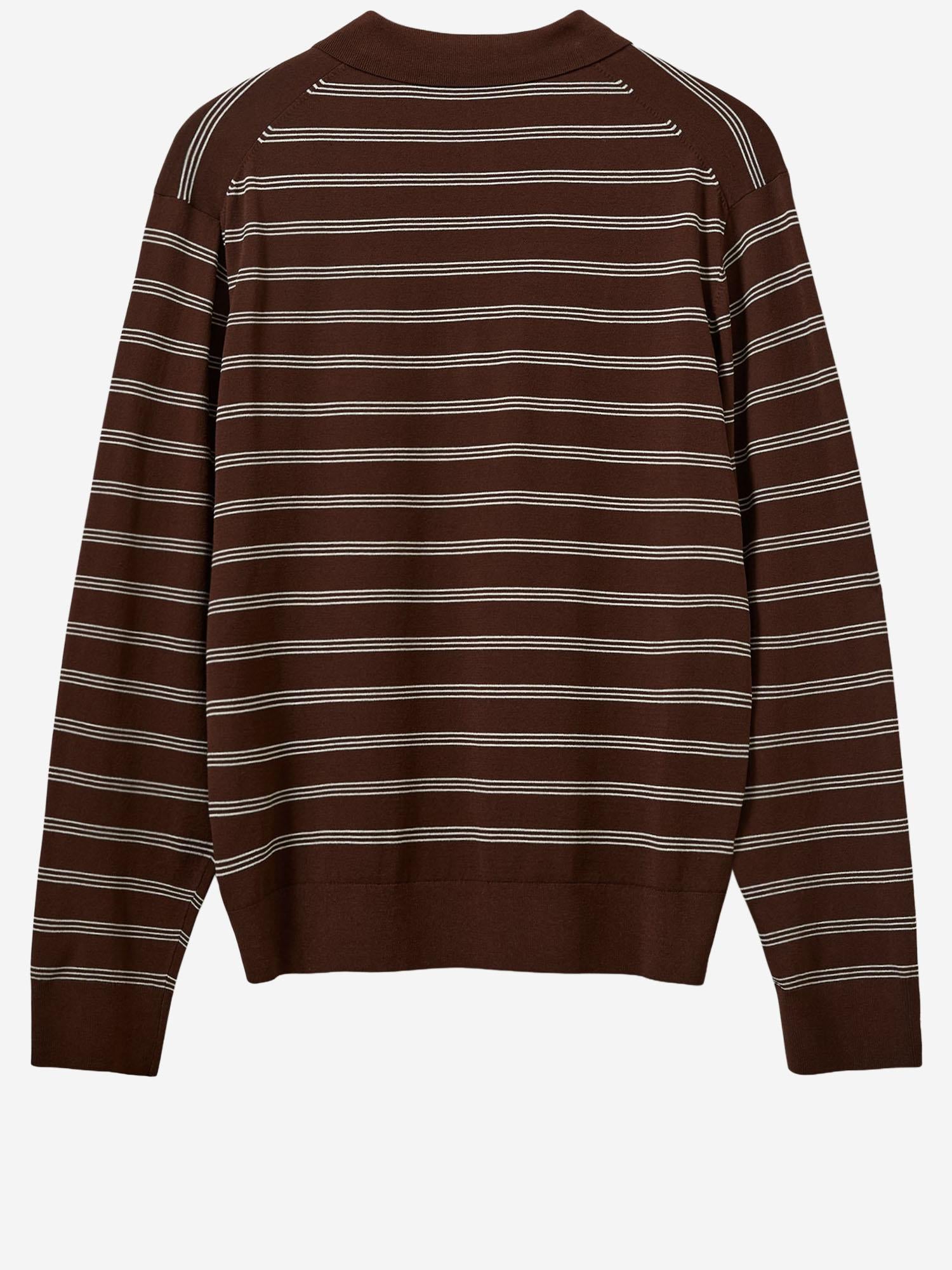 POLO A MANICHE LUNGHE IN MISTO VISCOSA 21109 986 THE.GARMENT 